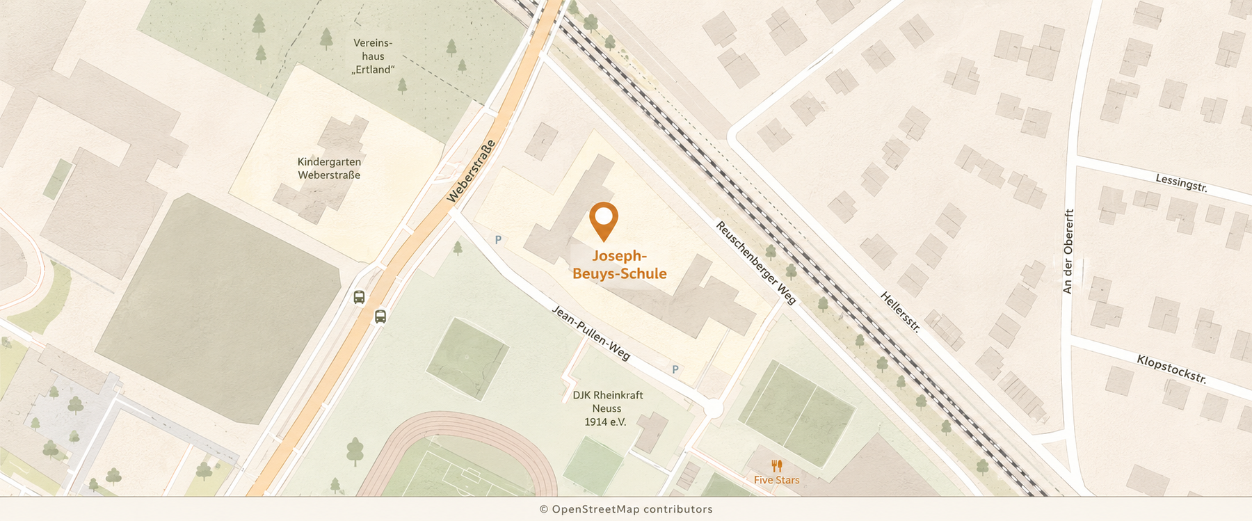 Lageplan der Joseph-Beuys-Schule